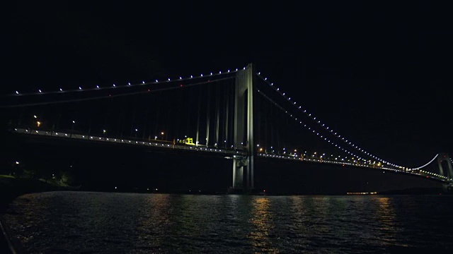 维拉萨诺桥，晚安视频素材