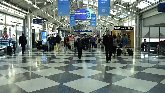 芝加哥奥黑尔机场视频素材