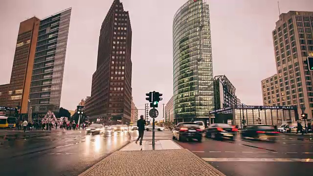 波茨坦广场柏林4k分辨率延时视频下载