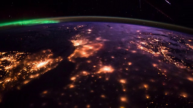 国际空间站飞越西欧和北非-时间流逝视频下载