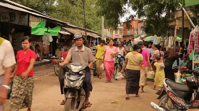缅甸蒲甘当地市场视频下载