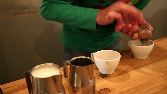 咖啡的制作视频素材