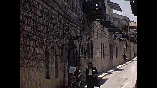 1968年，家庭电影——耶路撒冷的街道视频下载
