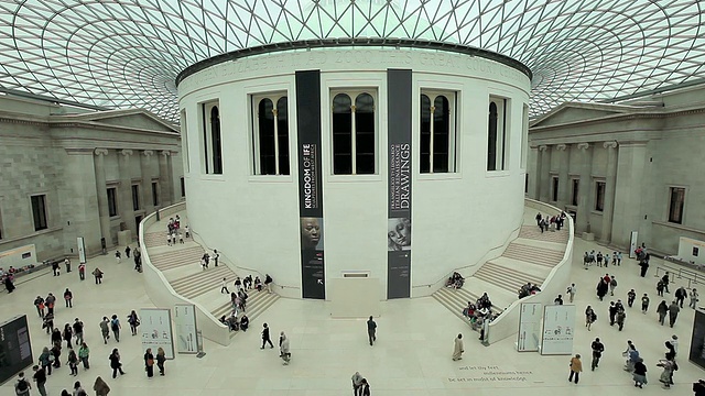 大英博物馆的大厅视频下载