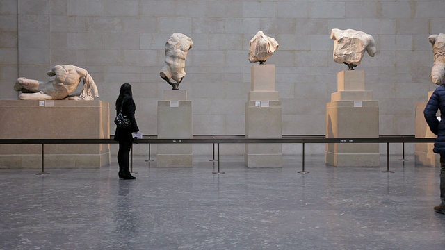 大英博物馆展览空间视频素材