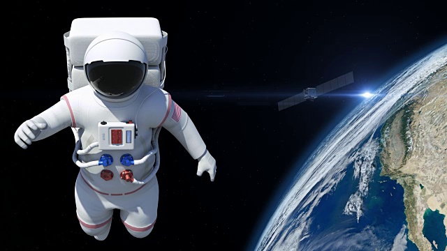 宇航员在太空行走视频下载