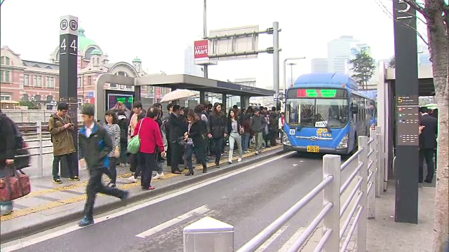 首尔车站交通中心景观视频下载