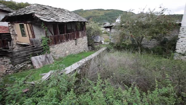 建筑保护区Dolen, Rhodope山脉，保加利亚视频素材