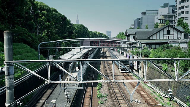 Harijuku站的东京通勤者视频素材