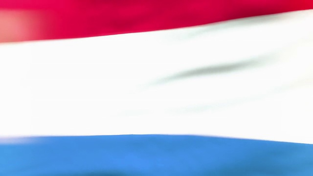荷兰国旗可循环荷兰的弗拉格范视频素材