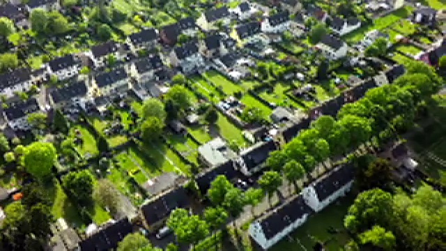 德国的一个小镇-空中视频素材