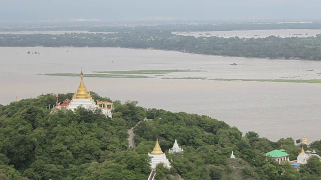 缅甸曼德勒市的古塔视频素材
