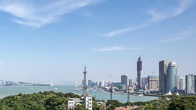 T/L WS高架观景厦门全景，中国视频下载