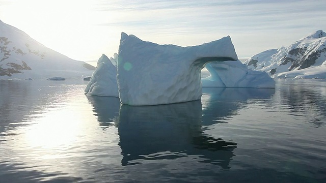 冰山，从船上追踪，南极洲视频下载