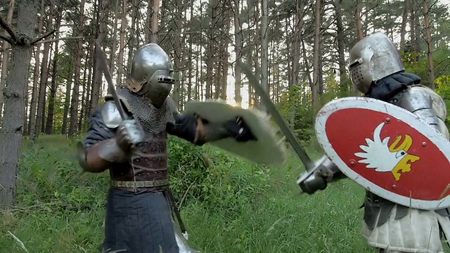 骑士的战斗视频素材