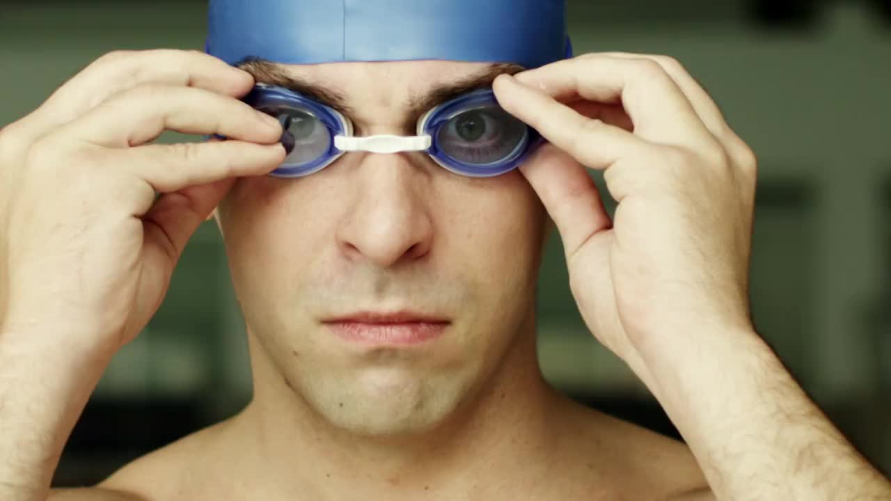 游泳运动员视频素材