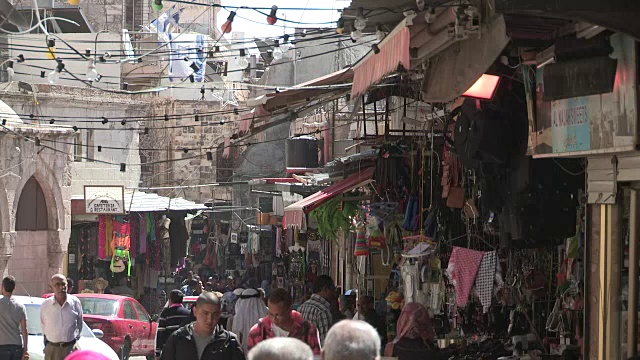 以色列耶路撒冷老城街视频下载