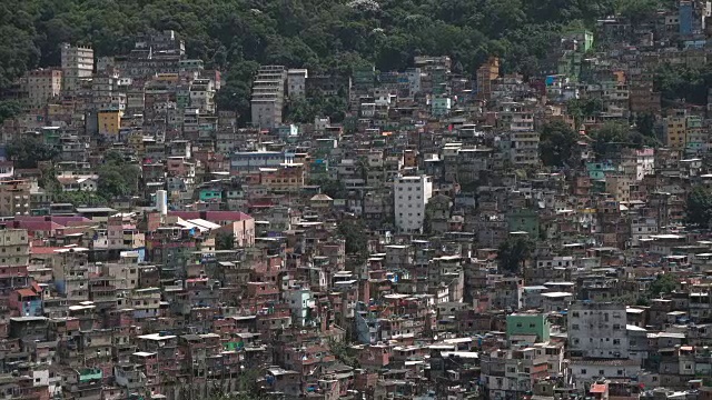 里约热内卢“Rocinha”贫民窟景观视频素材