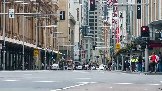 悉尼乔治圣的通勤者的时间流逝视频下载