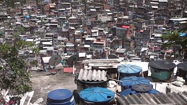 里约热内卢贫民窟景观视频素材