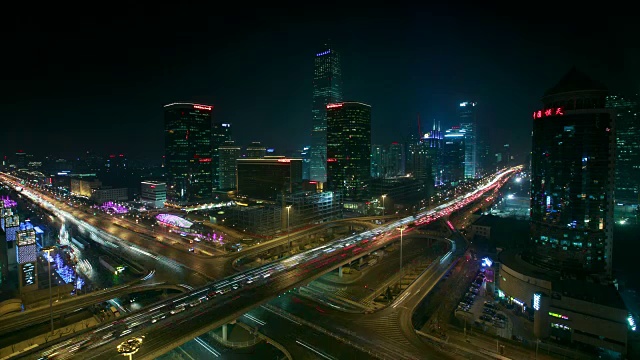 中国国际贸易中心夜景视频下载