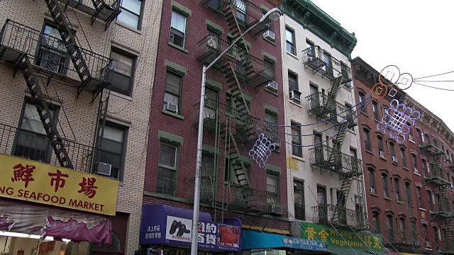 纽约唐人街/小意大利-莫特街公寓视频素材