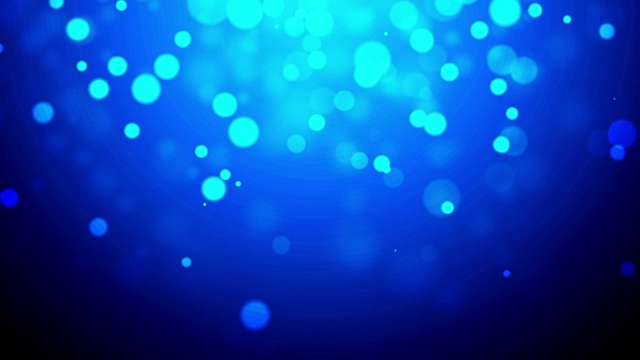 蓝色的散焦粒子视频素材