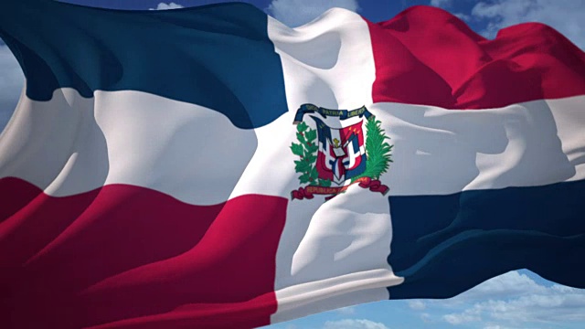 多米尼加共和国国旗视频下载