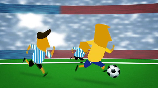 足球巴西阿根廷国际足联视频素材