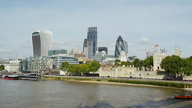伦敦城市和东南塔(UHD)视频素材