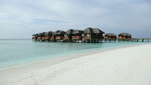 WS View of Water平房/ Maafushi, Kaafu Atoll，马尔代夫视频素材