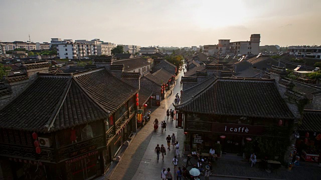 中国扬州老街视频素材