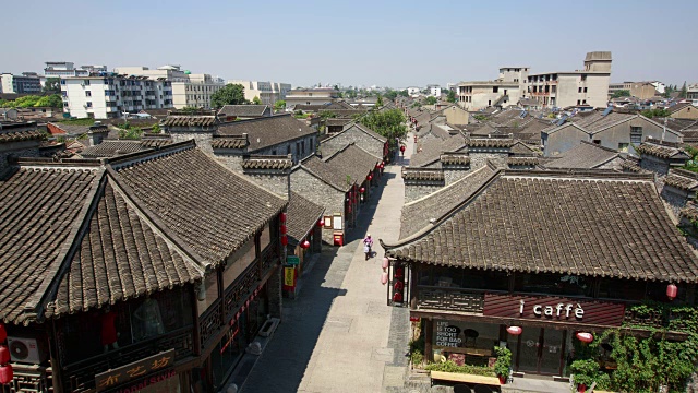 中国扬州老街视频素材