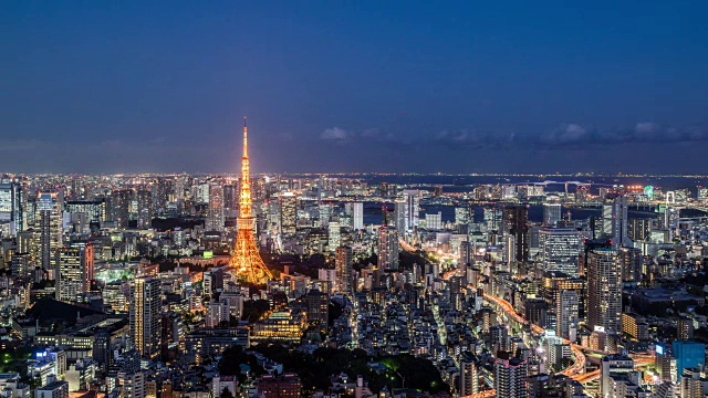 时光流逝——东京从白天到夜晚视频素材