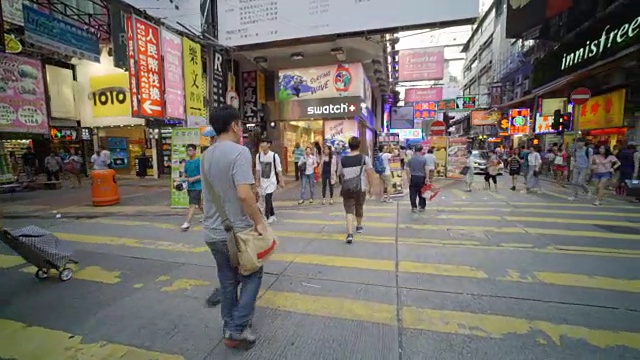 香港城里挤满了人视频素材