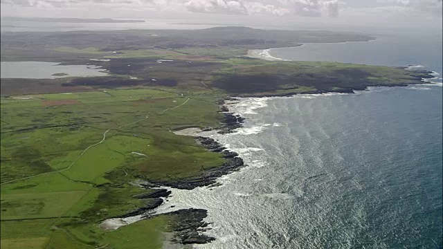 艾拉岛-鸟瞰图-苏格兰，英国视频下载