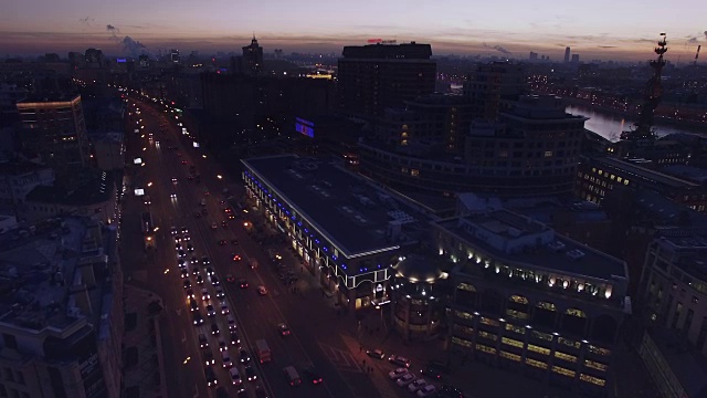 莫斯科中央区天线视频素材
