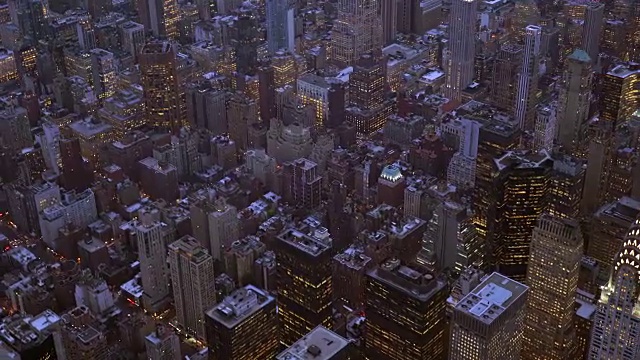 纽约市的天际线建立镜头视频素材