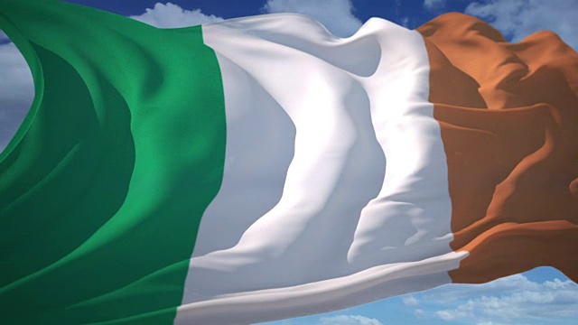 爱尔兰的国旗视频下载