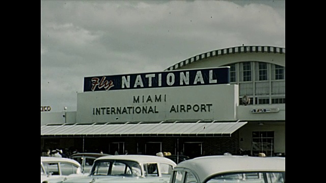1958年，家庭电影——迈阿密国际机场视频下载