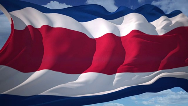 哥斯达黎加的旗帜视频下载