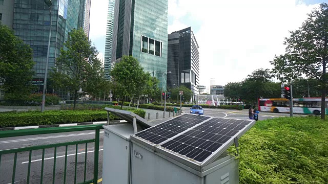 太阳能电池板-绿色能源视频素材