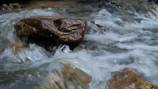 高清:山上的溪流运动视频素材