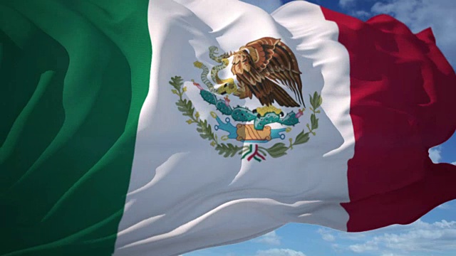 墨西哥国旗视频素材