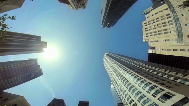 洛杉矶市中心的摩天大楼视频素材