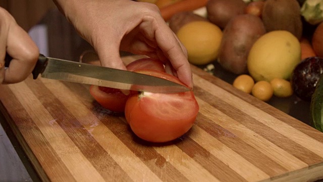 番茄切块视频素材