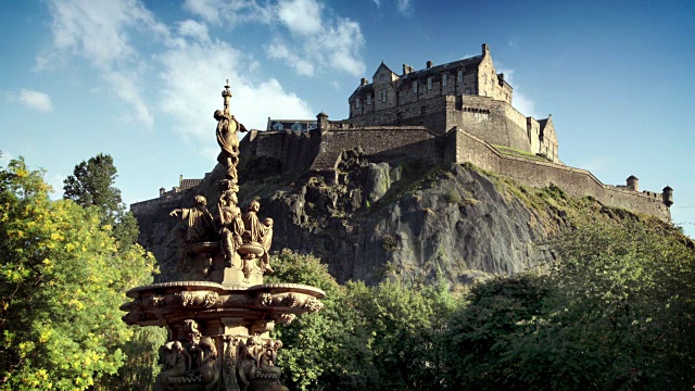 爱丁堡城堡，苏格兰，英国视频下载