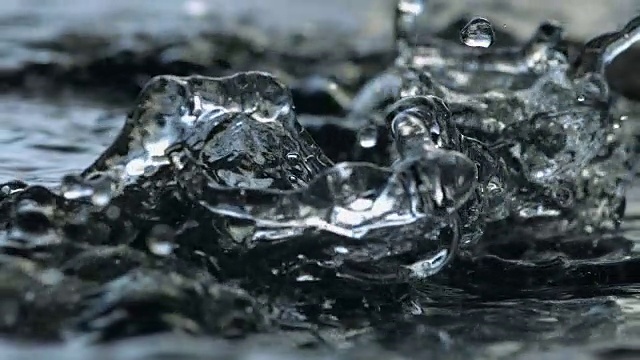 水流湍流-漩涡-水滴视频素材