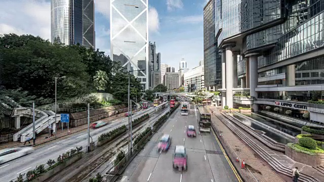 4K，时光流逝，香港都市风光视频下载