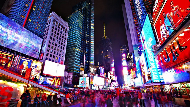 时代广场。纽约视频下载